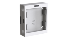 Compact Edge Cabinet, 4 RU, Plexiglass Door - White